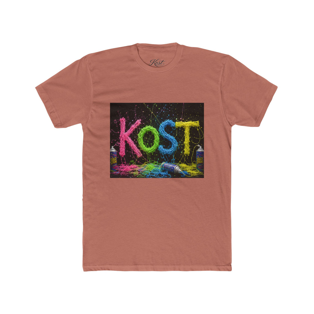 KOST Colorful Abstract Art Cotton T-Shirt