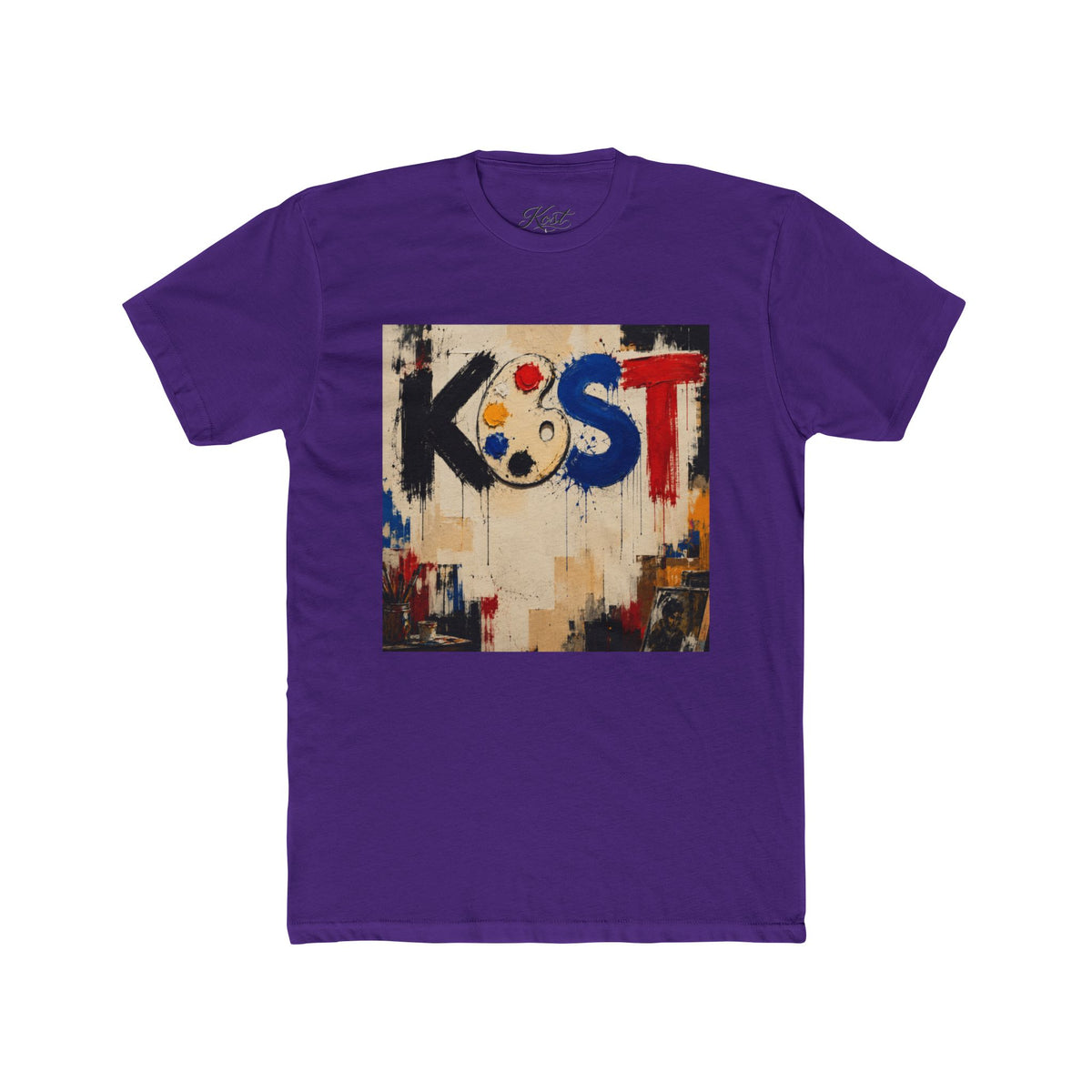 Artist Palette Tee — KOST Abstract Paint Graphic T-Shirt