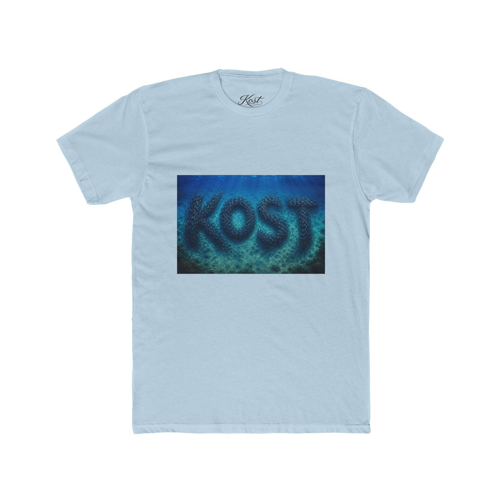 KOST Blue Abstract Graphic T-Shirt