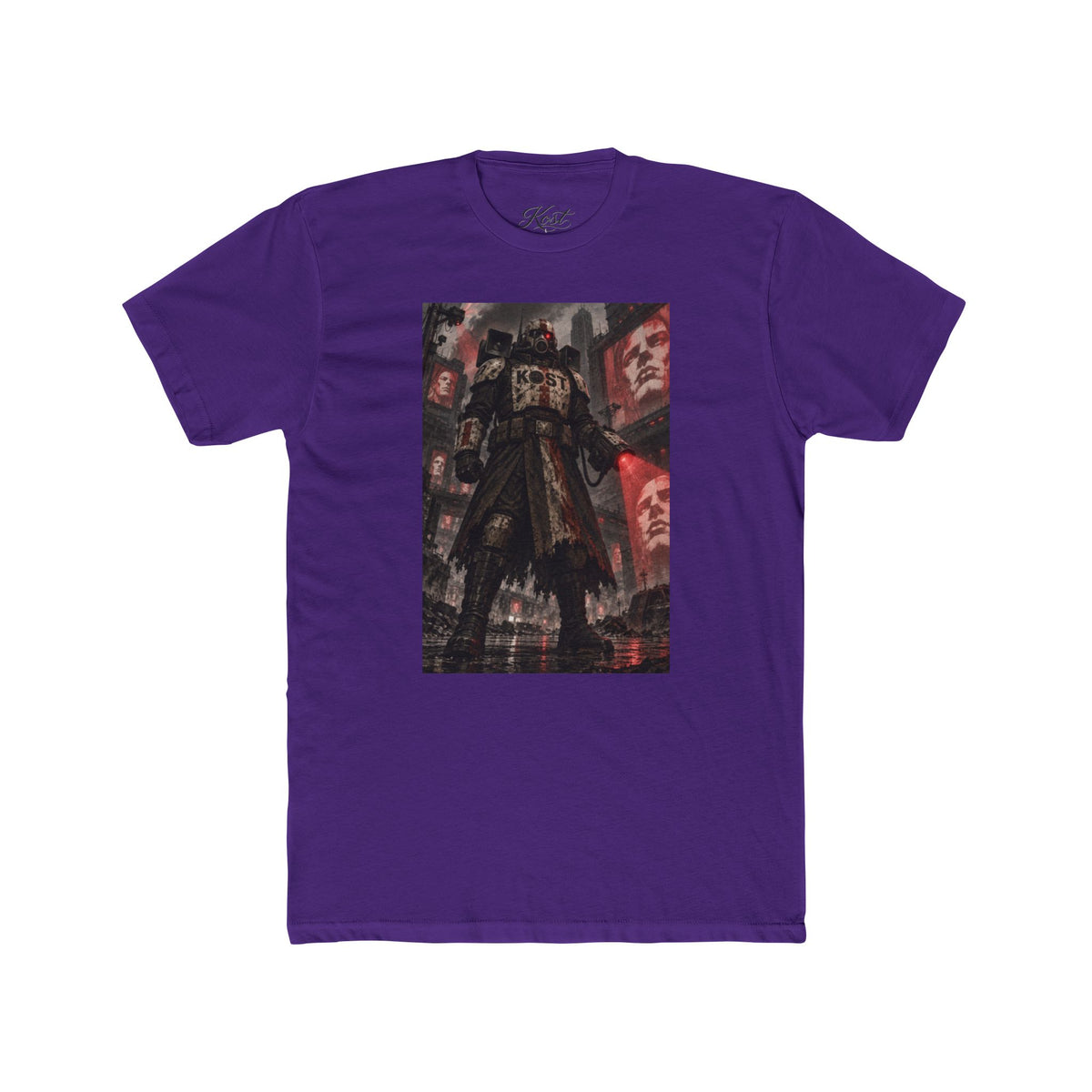 Anime Cyberpunk Tee — Shadow Ronin Cityscape Graphic