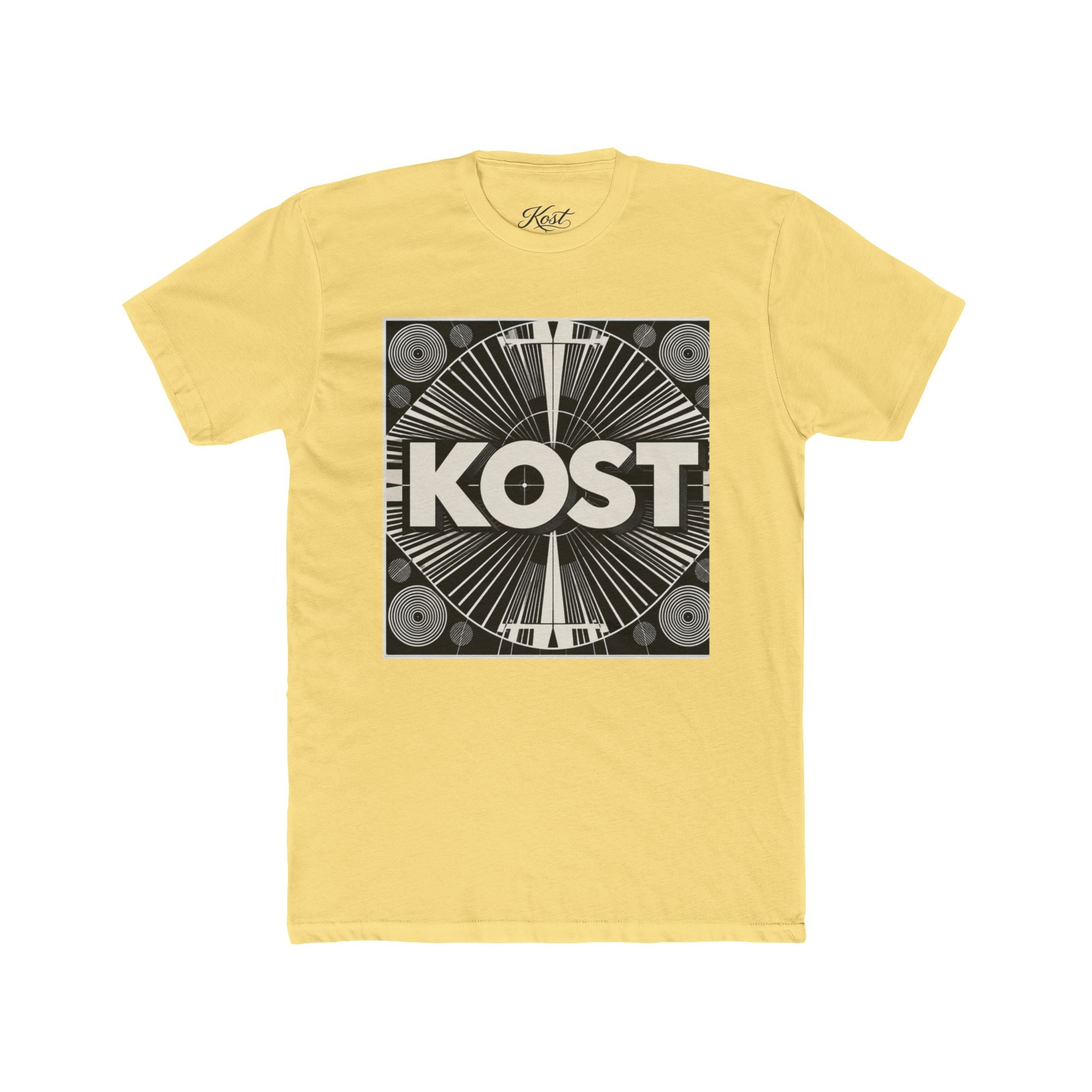 KOST Retro Record Label Tee — Vintage Vinyl Graphic T-Shirt