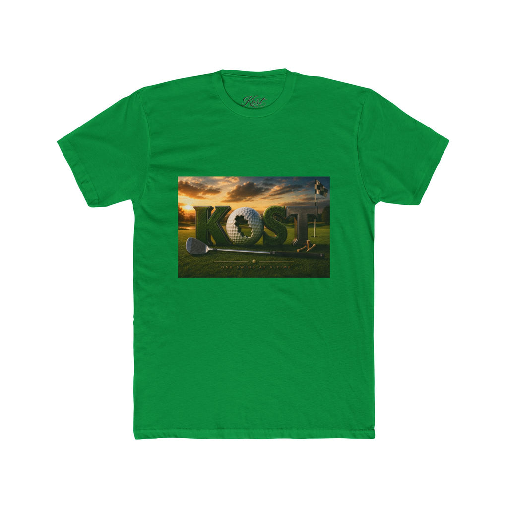 Golf Sunset Crew Tee – 'KOST' 3D Golf Design