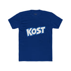 KOST Retro Logo T‑Shirt — Bold Blue Graphic Crew Tee