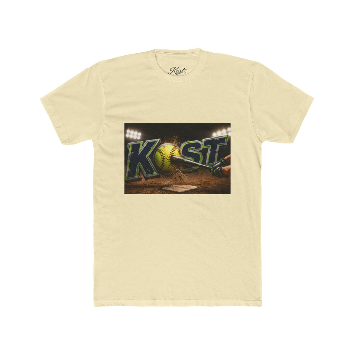 Baseball Stadium Graphic Tee — "Kast" Night Game Design