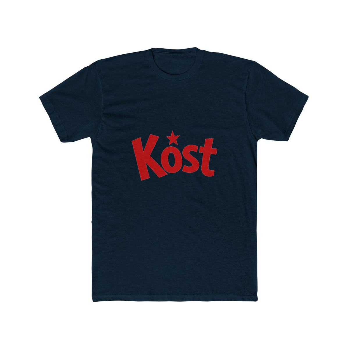 Kost Retro Script Tee — Bold Red Logo Shirt