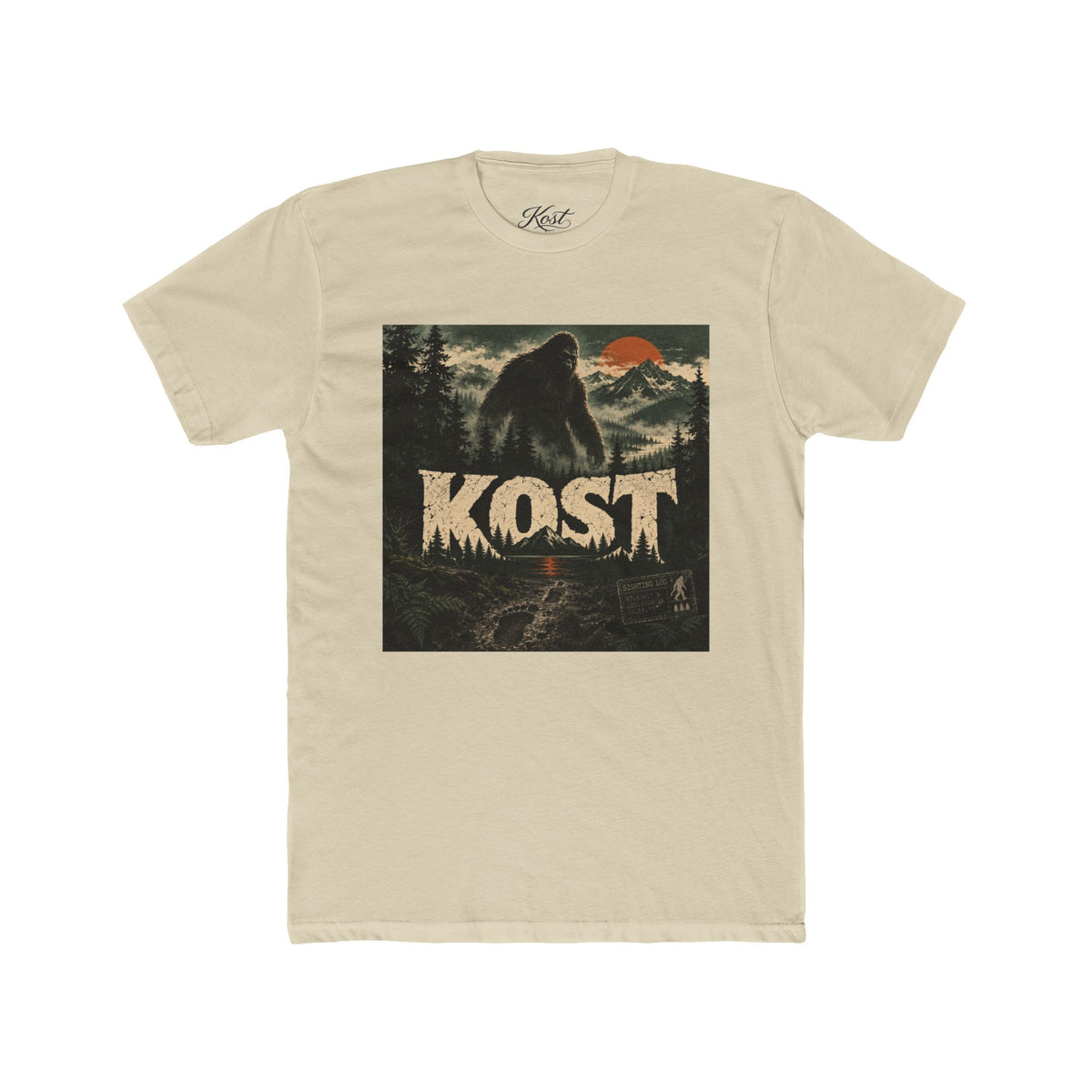 KOST Bigfoot Forest Tee — Retro Sasquatch Graphic T-Shirt