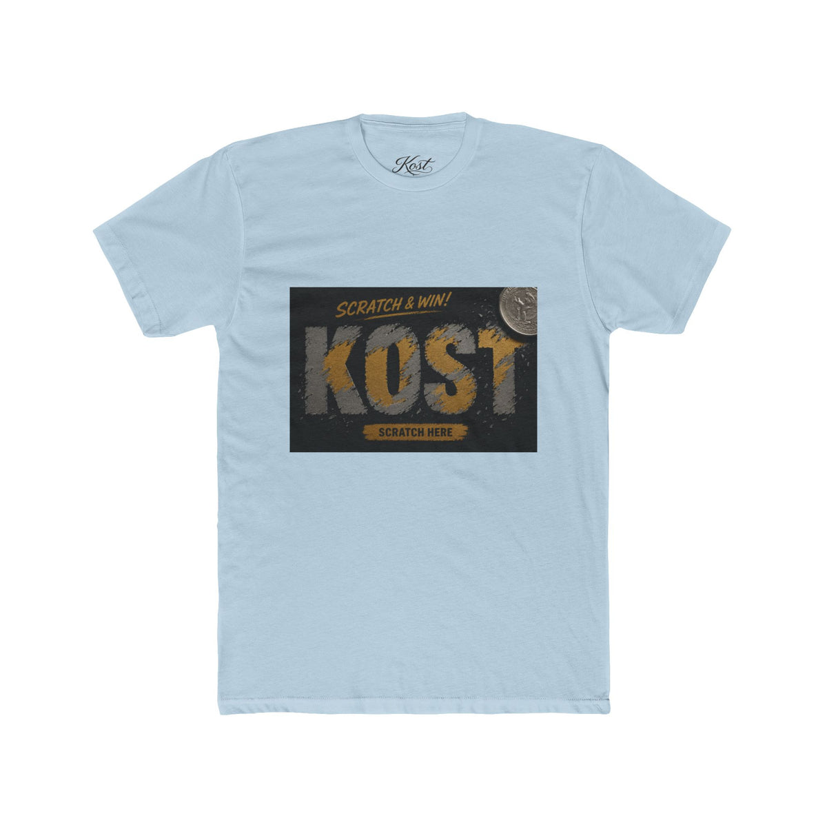Kost Scratch & Win Graphic Tee — Retro Lottery Ticket Design