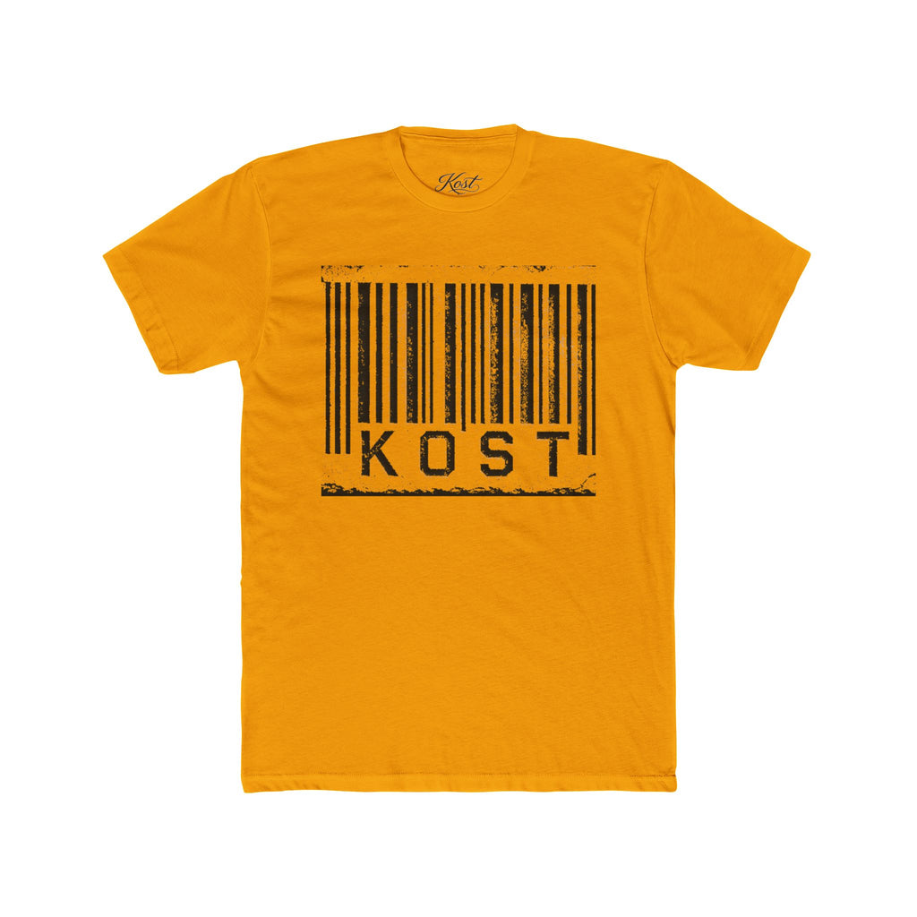 KOST Barcode Graphic Tee — Distressed Industrial Streetwear T‑Shirt