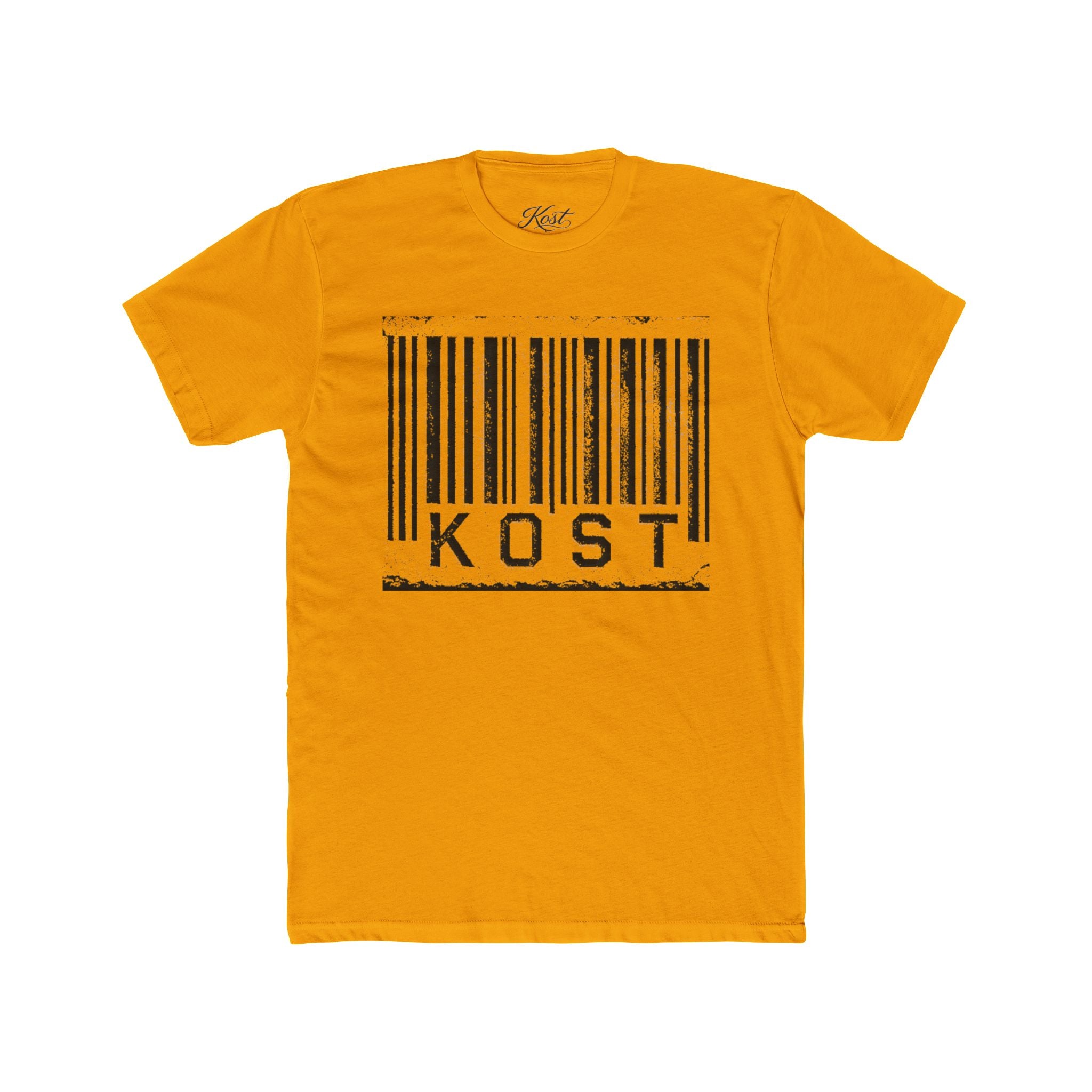 KOST Barcode Graphic Tee — Distressed Industrial Streetwear T‑Shirt