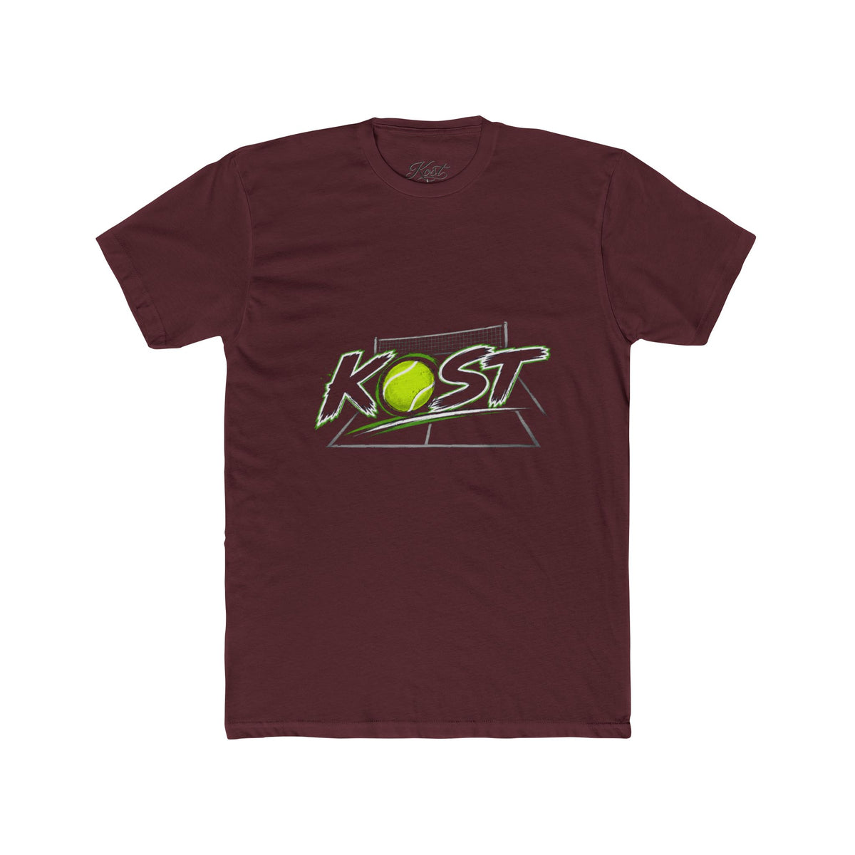 Tennis Tee — 'KOST' Graphic Cotton Crew Shirt