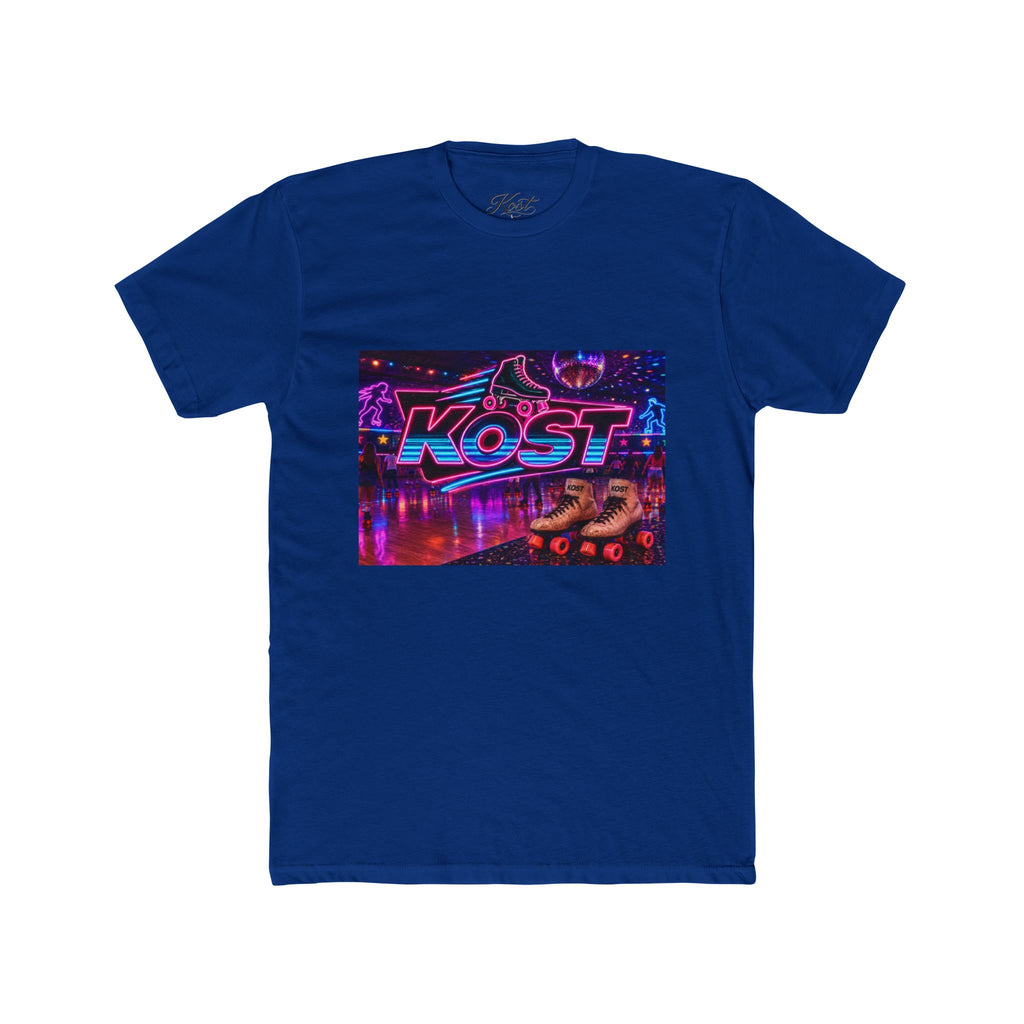 Retro Roller Disco Tee — “KOST” Neon Skate Graphic T-Shirt