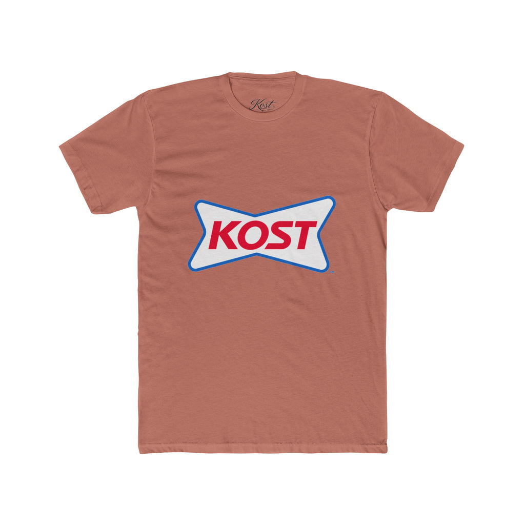 KOST Logo Tee — Retro Red & Blue Graphic T-Shirt