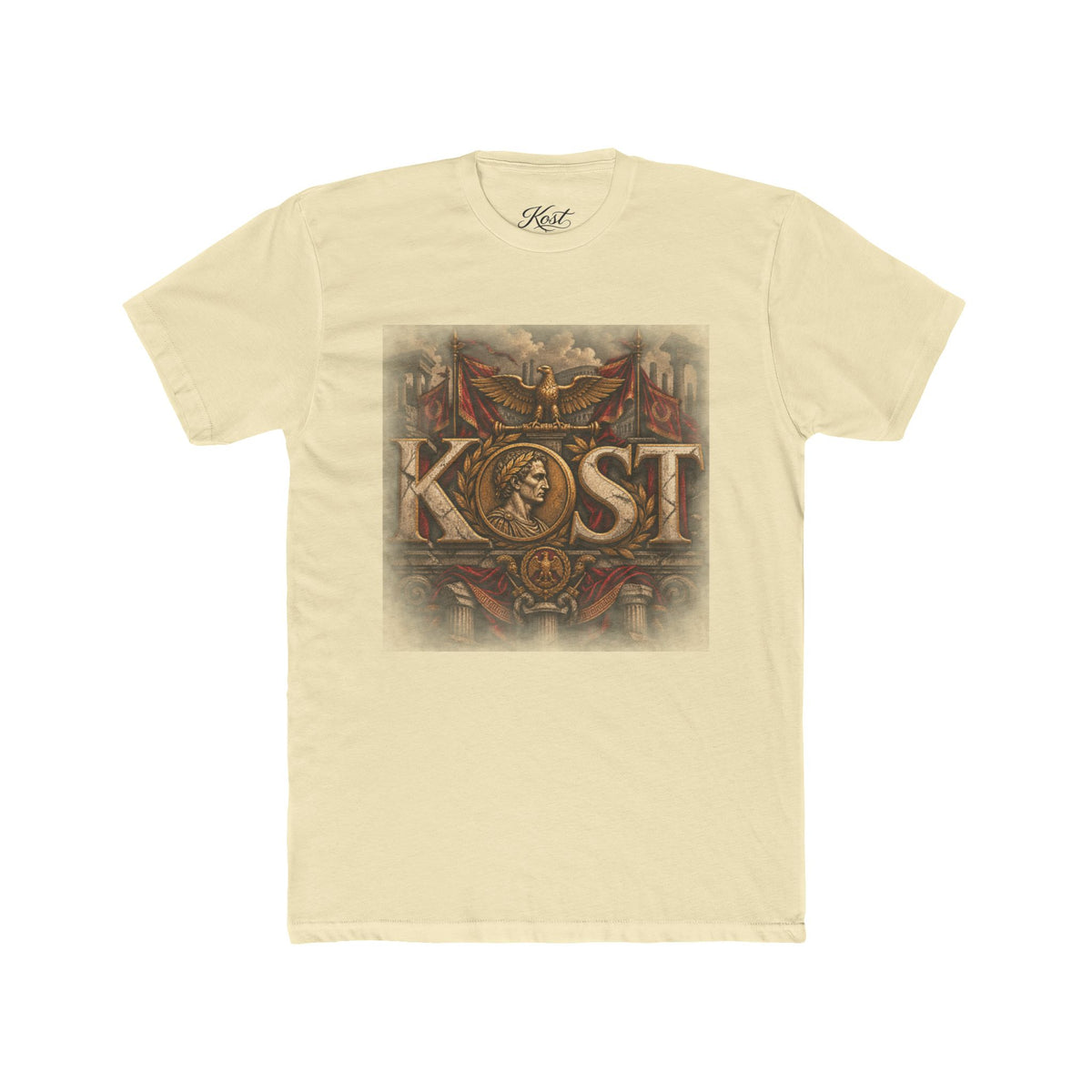 Kost Vintage Crest T‑Shirt — Retro Medieval Logo Tee