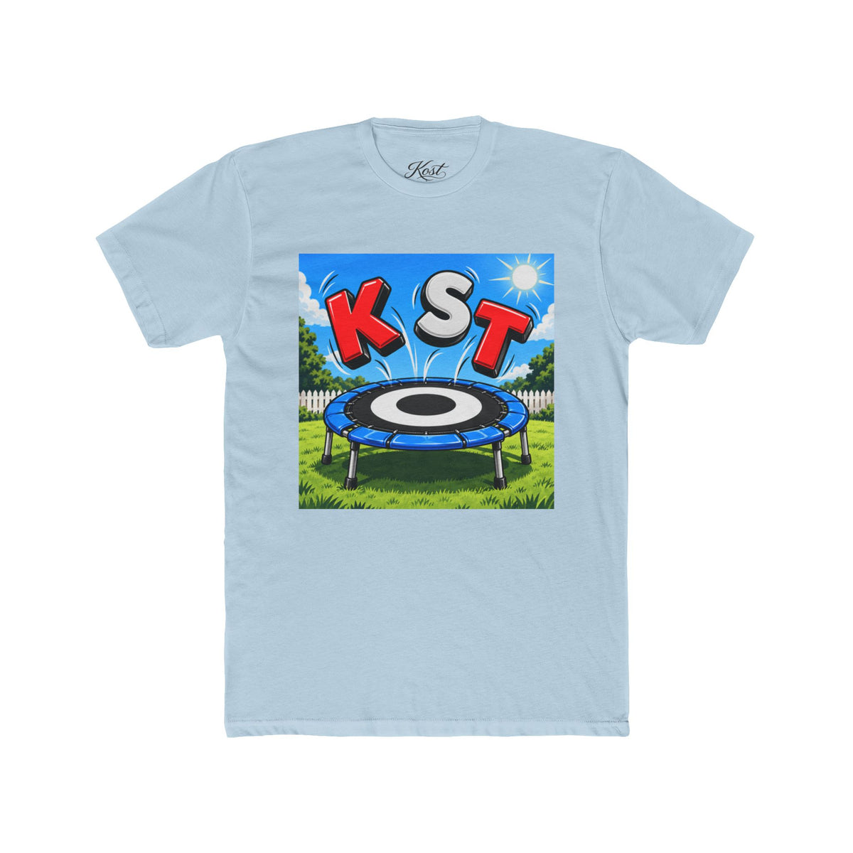 KST Trampoline Graphic Tee — Fun Backyard Jump Shirt