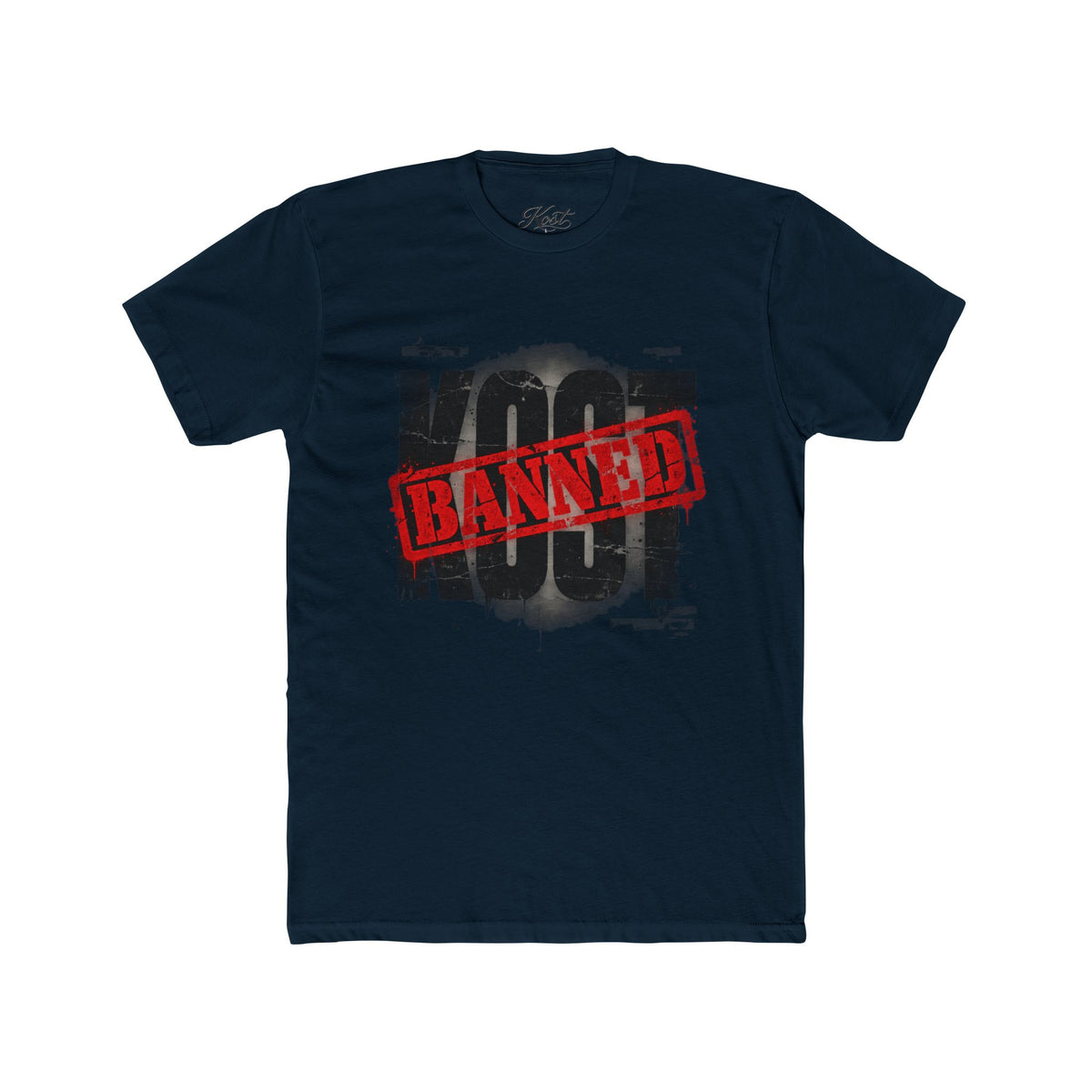 KOOT Graphic Tee — "BANNED" Stamp Distressed Streetwear T-Shirt