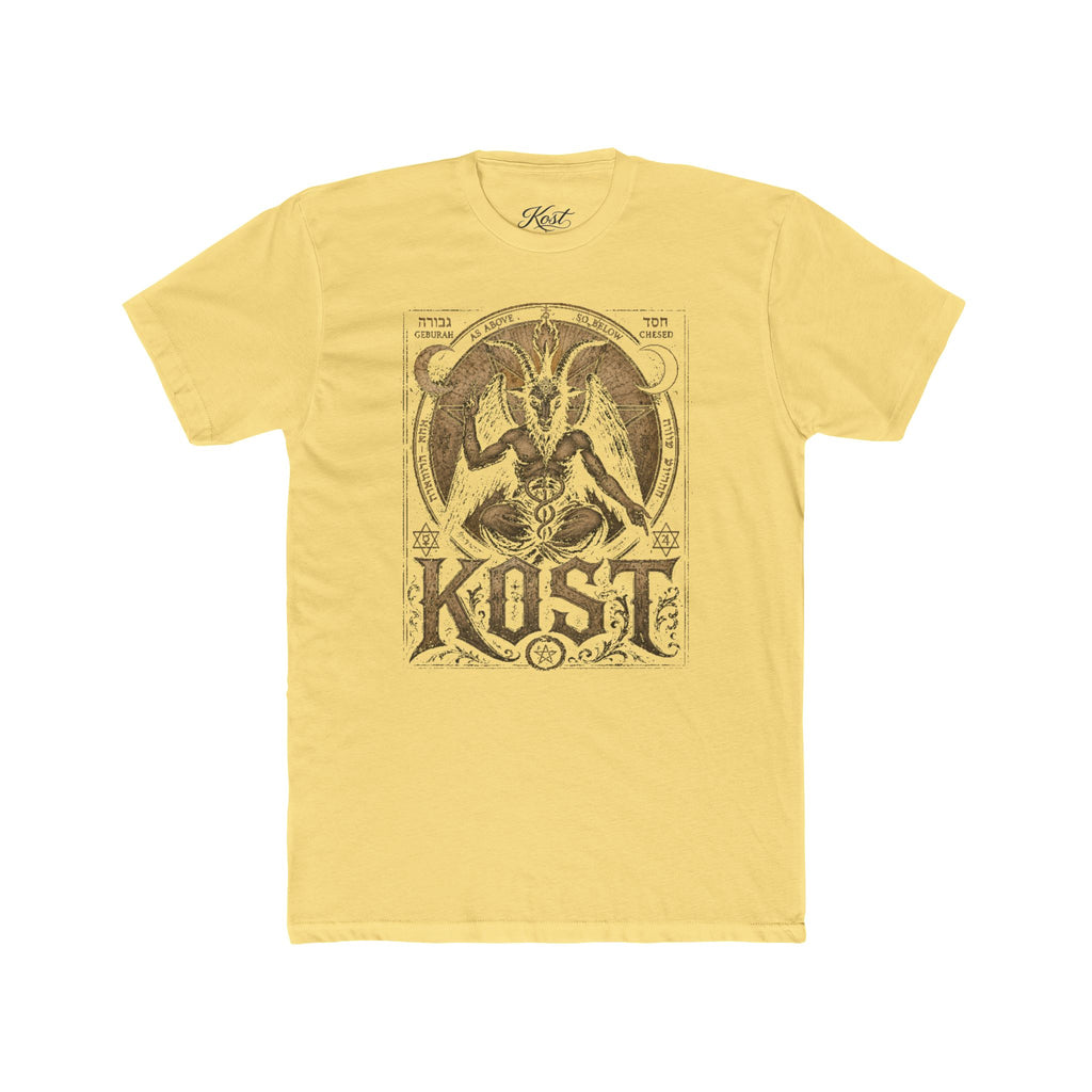 Baphomet Graphic Tee — KOST Occult Goat Sigil Shirt
