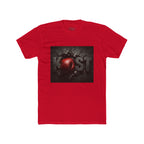 Lost Red Apple Graphic Tee — Distressed Dark Art T‑Shirt