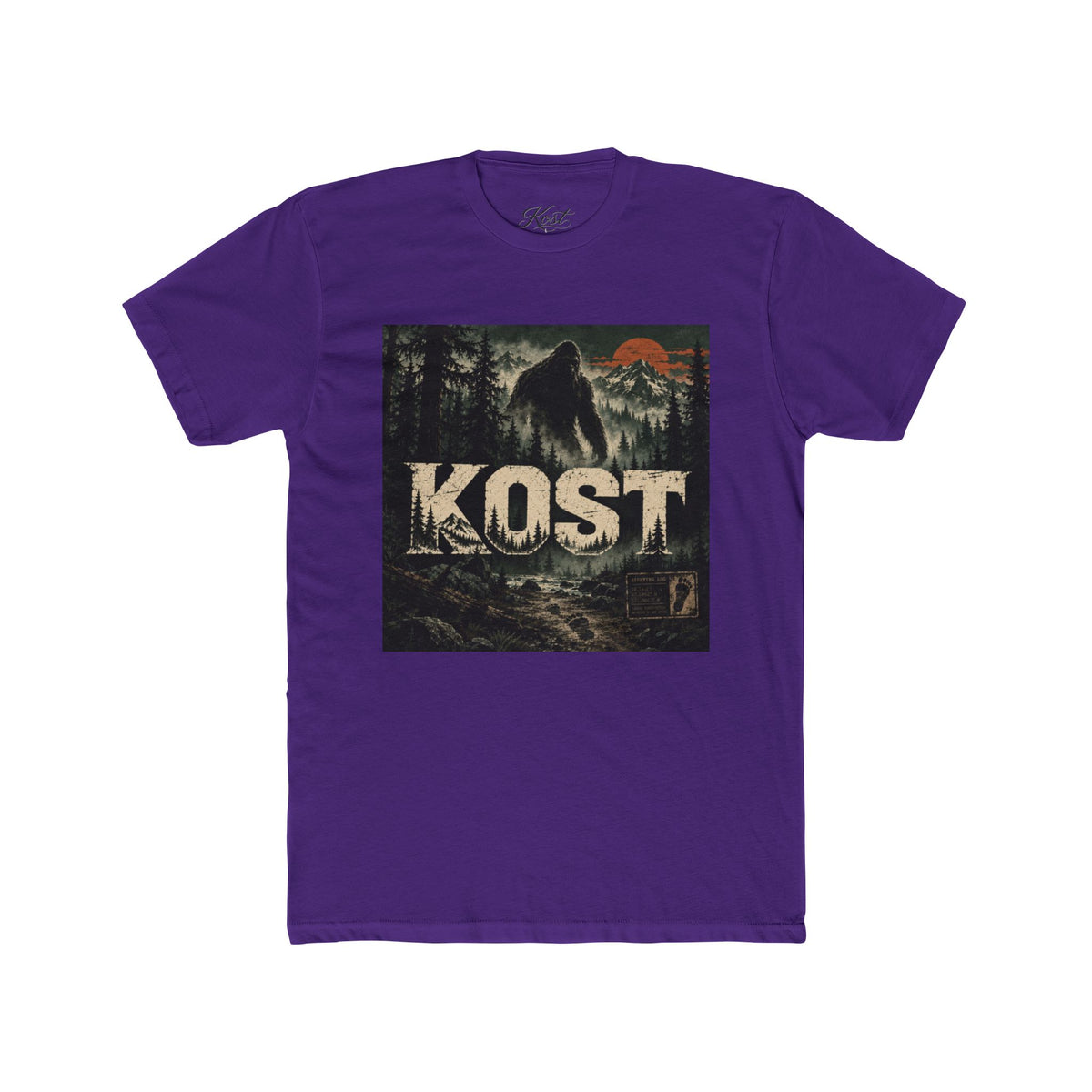KOST Bigfoot Forest Tee — Vintage Sasquatch Mountain Graphic Shirt