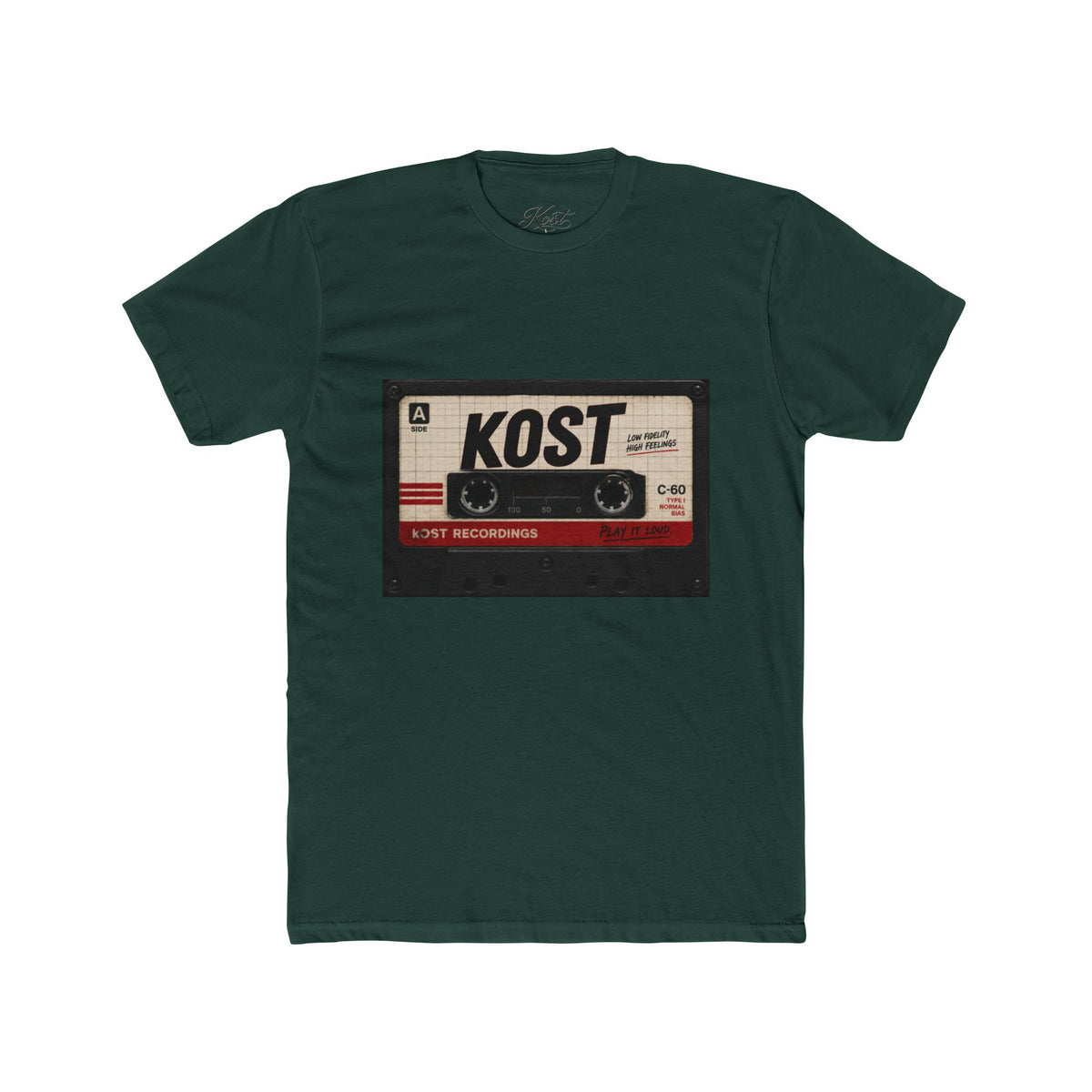 Retro Cassette Tape Tee — "KOST" Vintage Music T-Shirt