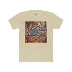 Ornate Blue and Red Tile Pattern T-Shirt
