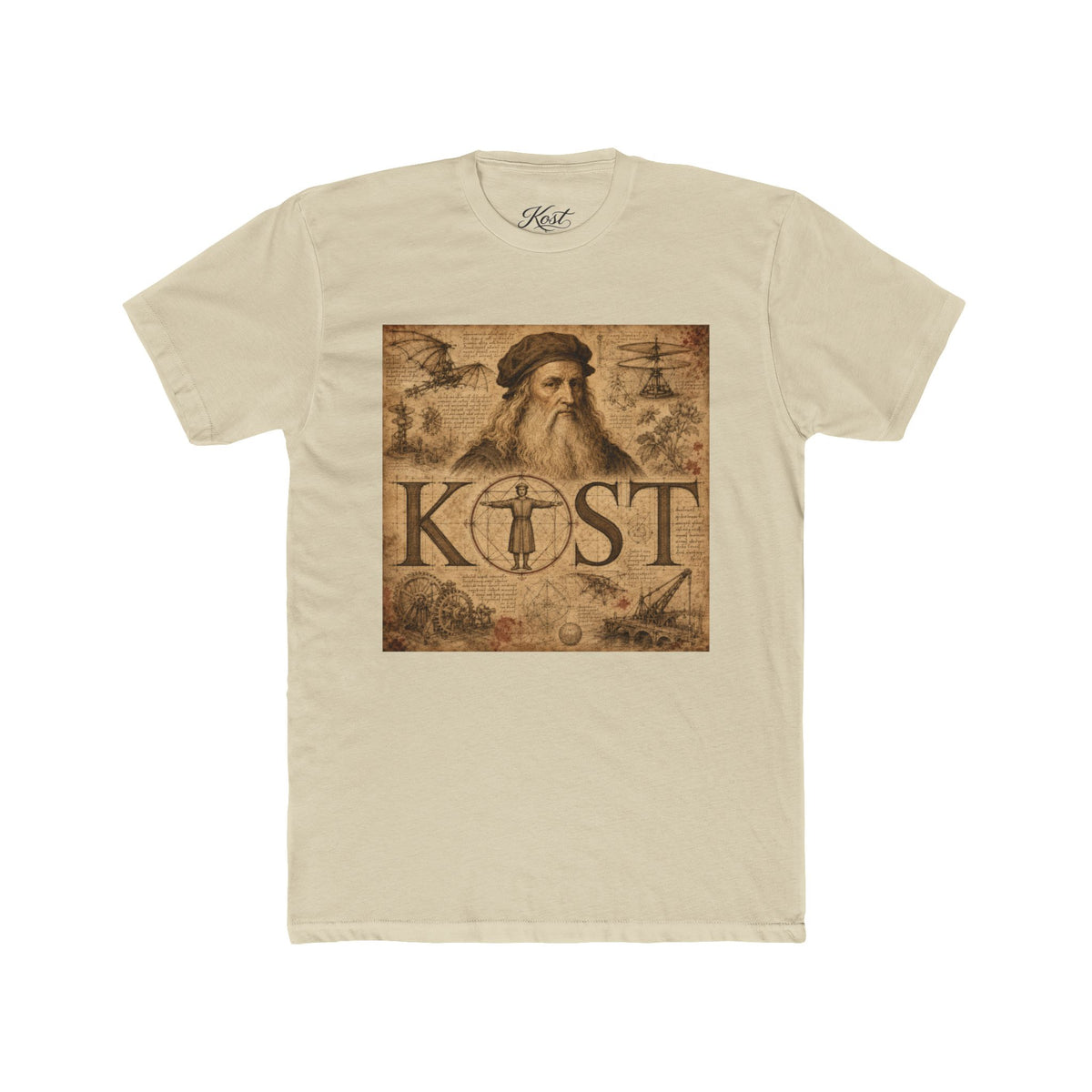 Leonardo Inspired 'KOST' Vintage Art Tee