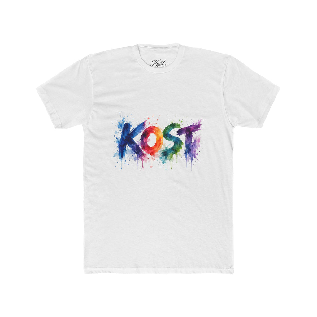 KOST Color Splash Tee — Rainbow Paint Drip Graphic T-Shirt