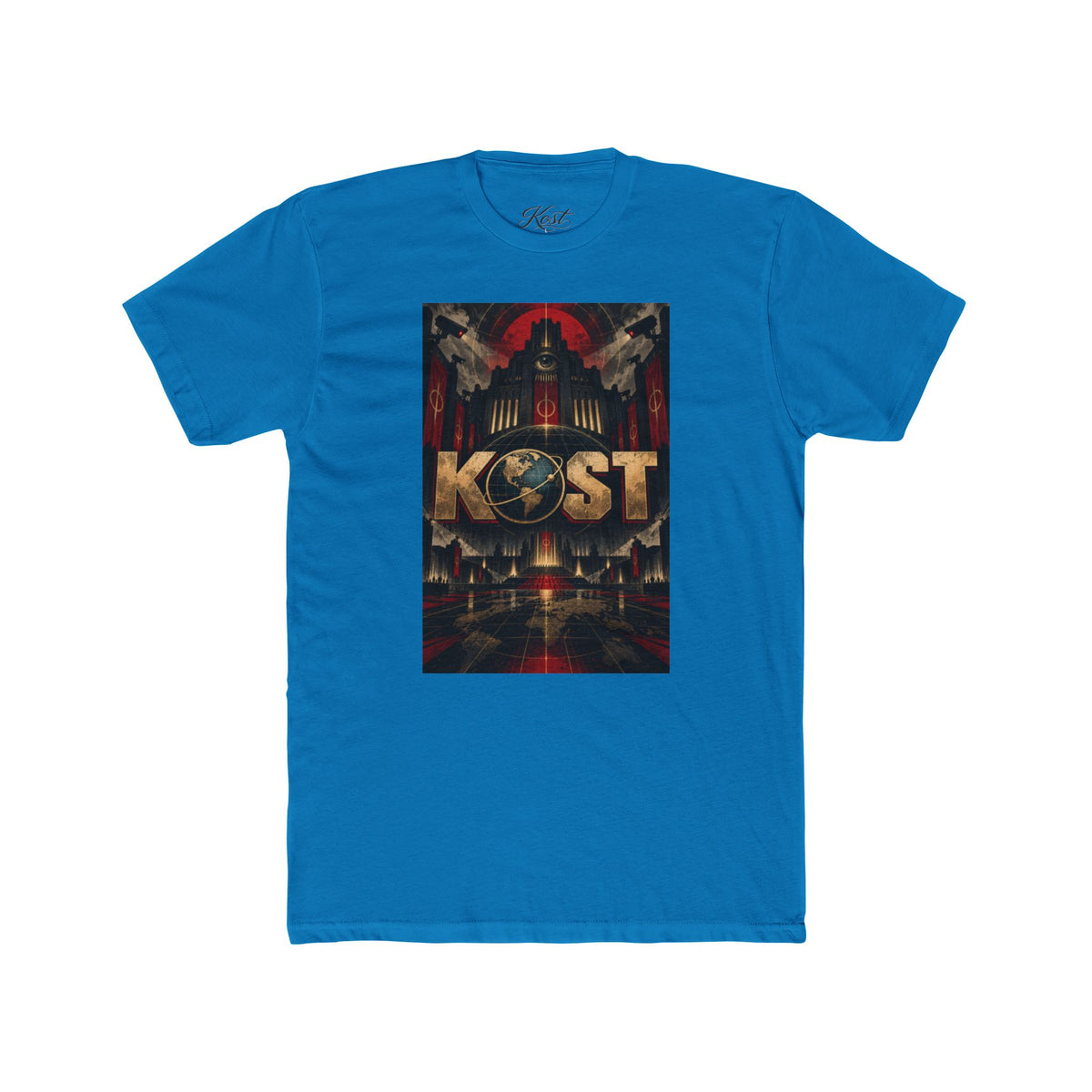 KOST Retro Sci‑Fi Graphic Tee — Vintage Futuristic Logo T‑Shirt