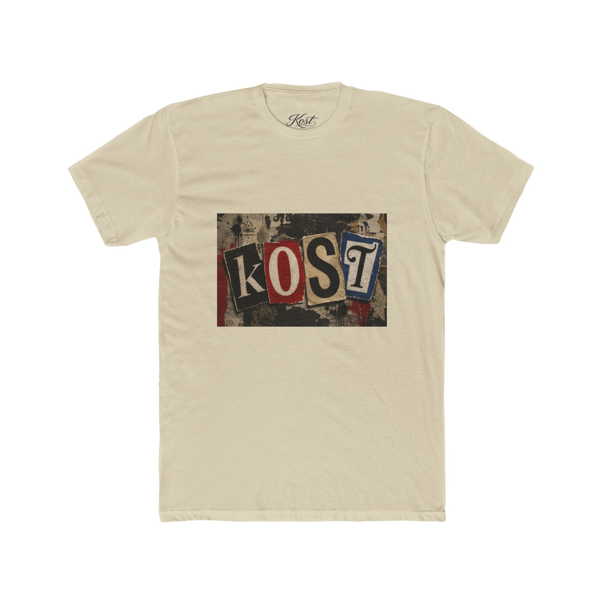 KOST Vintage Collage Tee — Retro Ransom-Style Graphic T-Shirt