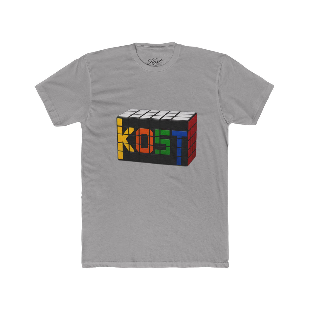 Rubik-Inspired 'KOST' Cube Tee — Retro Puzzle Gamer T-Shirt