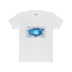 KOST Blue Burst Graphic Tee — Retro Tech Logo T-Shirt