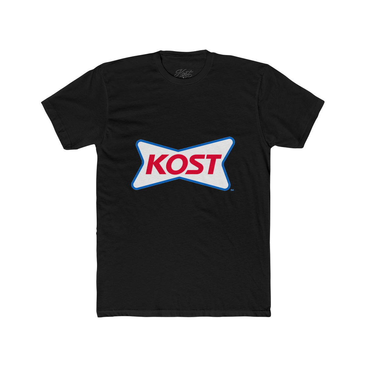 KOST Logo Tee — Retro Red & Blue Graphic T-Shirt