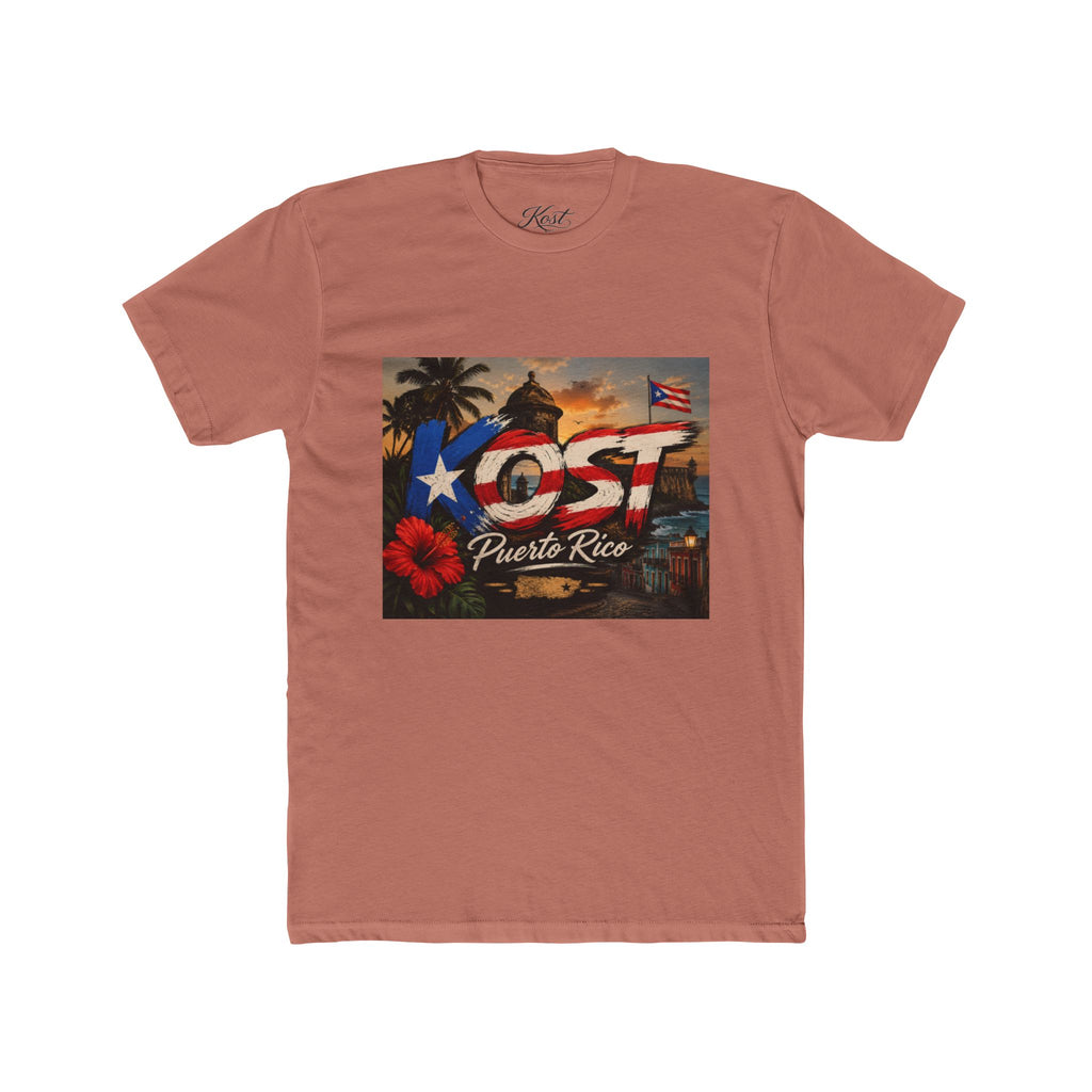 Puerto Rico Love Graphic Tee — 'PR' Flag Design with Old San Juan Vibes