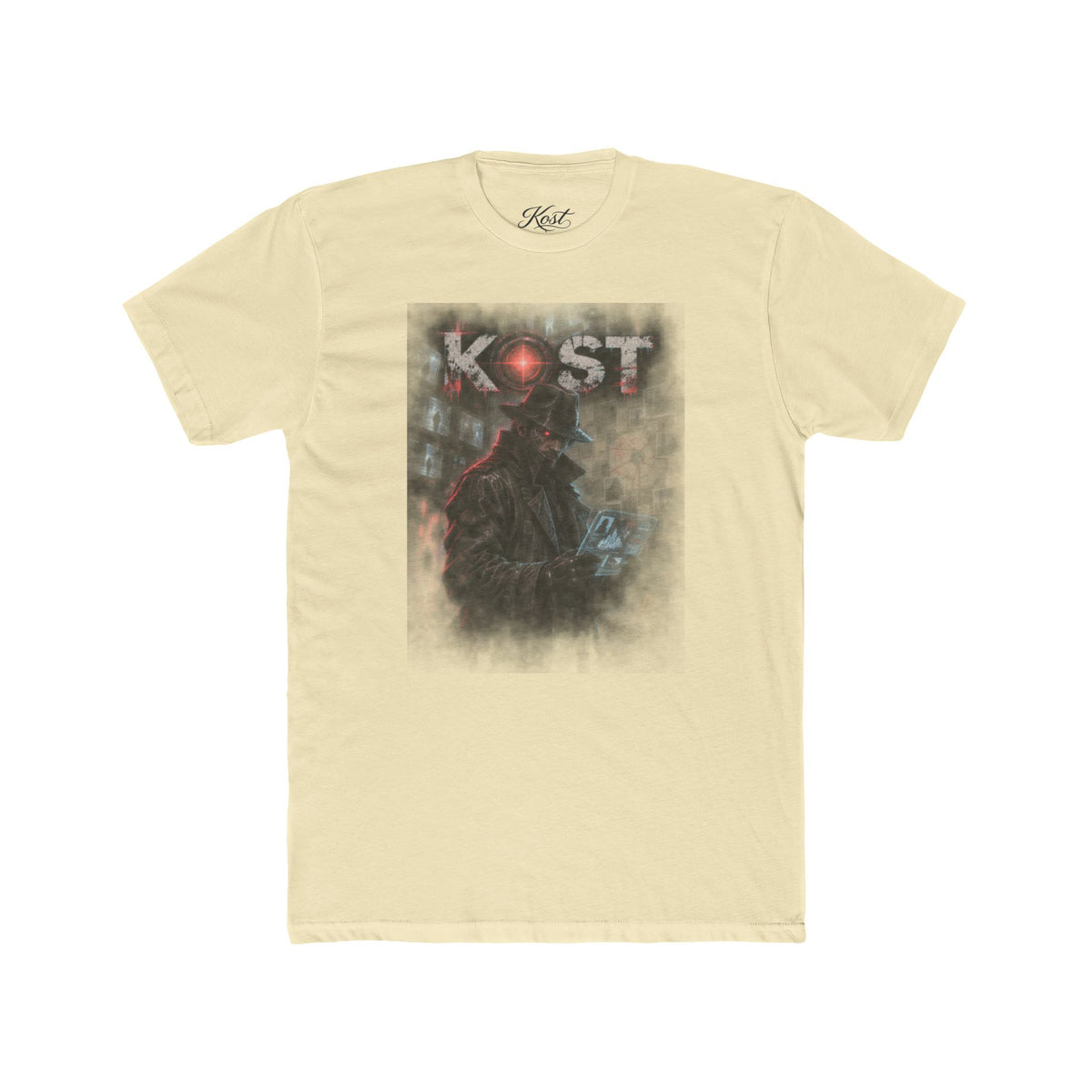Kost Gothic Figure Tee — Dark Vaporwave Art T-Shirt
