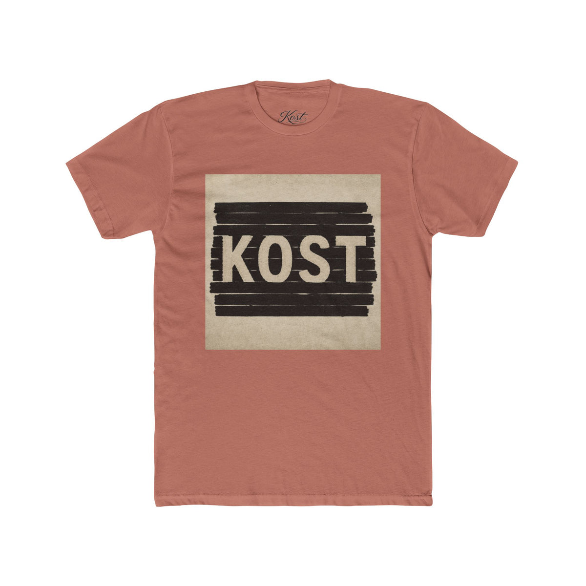 KOST Graphic Tee – Vintage Block Logo Cotton T‑Shirt