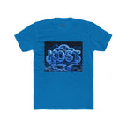 Cloud Glow T‑Shirt — 'KOST' Neon Blue Cloud Graphic Tee