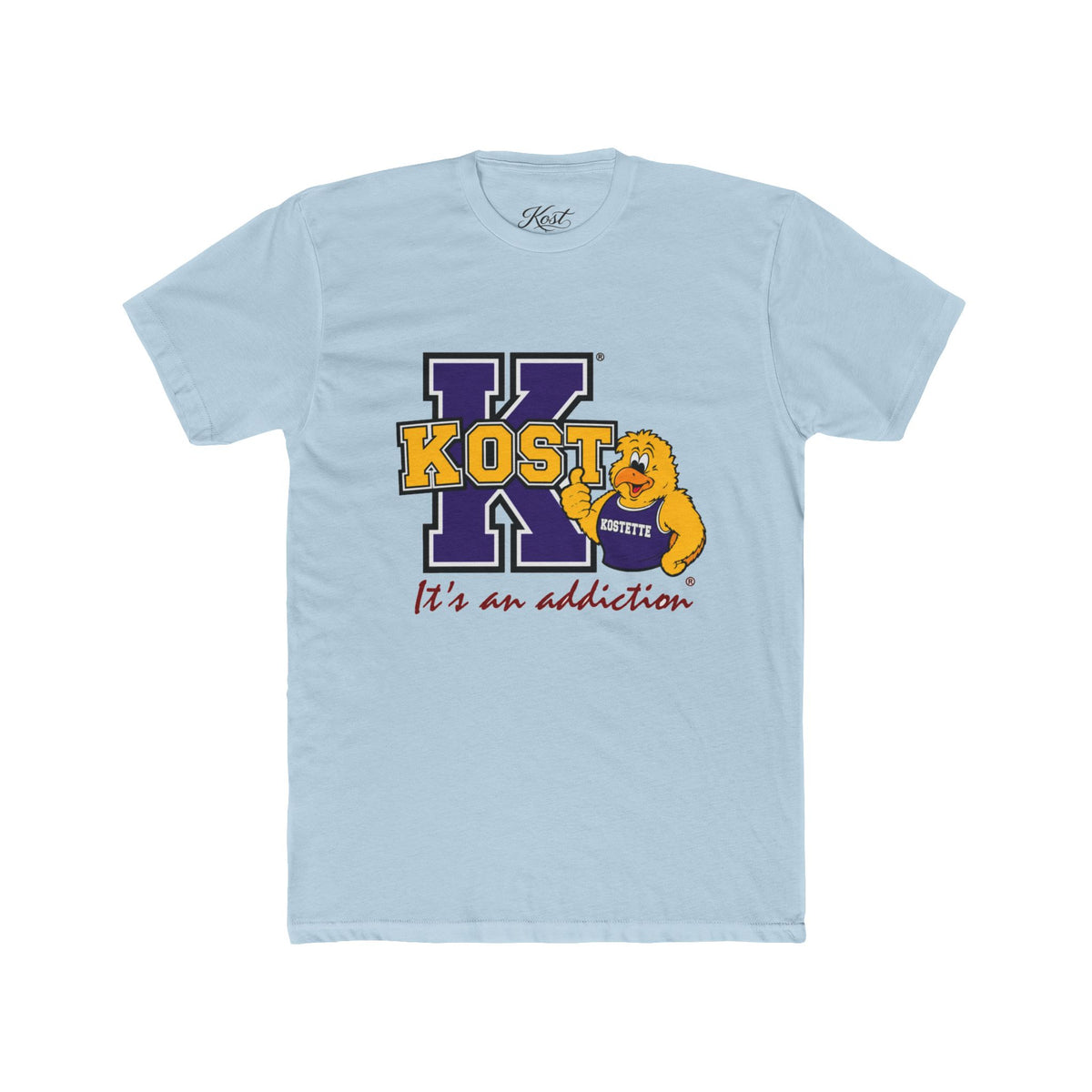 Kost University Bear Crew Tee — "It’s an Addiction" College Spirit T-Shirt
