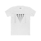 Eye Chart 'KOST' Graphic Tee — Vintage Optometrist Style Crewneck
