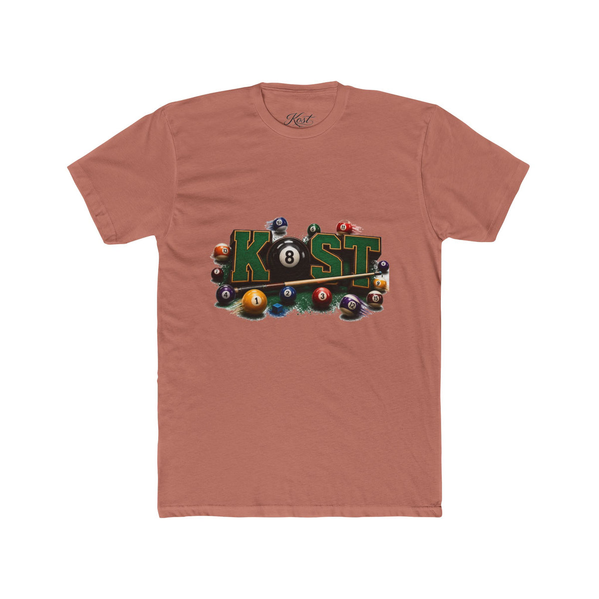 Pool Balls KOST Crew Tee — Billiards Graphic T-Shirt