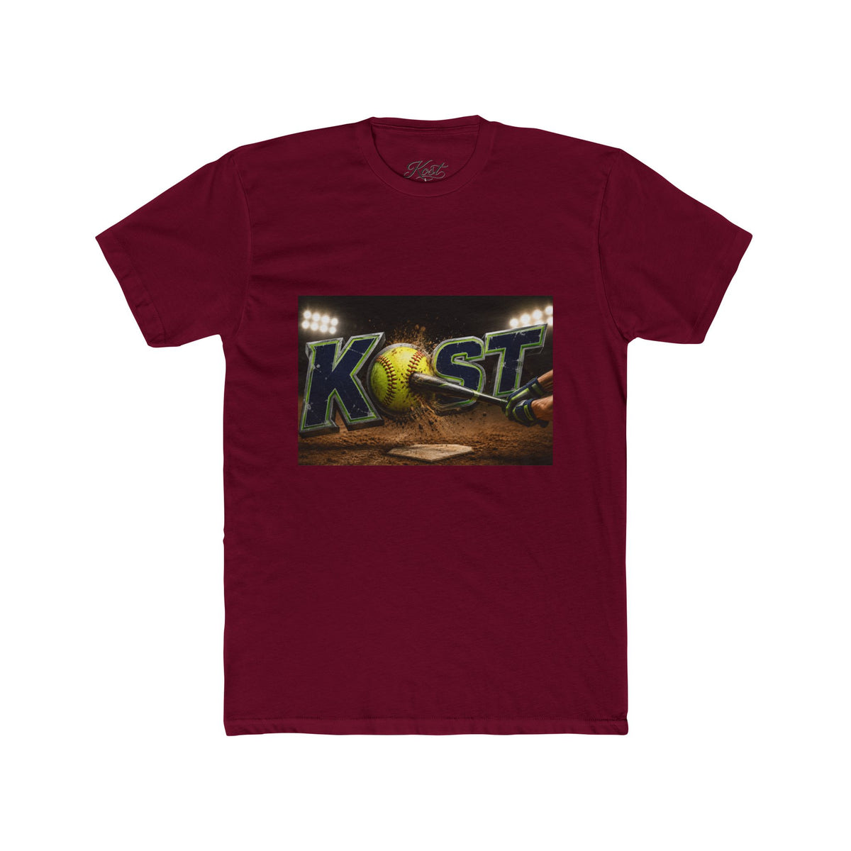Baseball Stadium Graphic Tee — "Kast" Night Game Design
