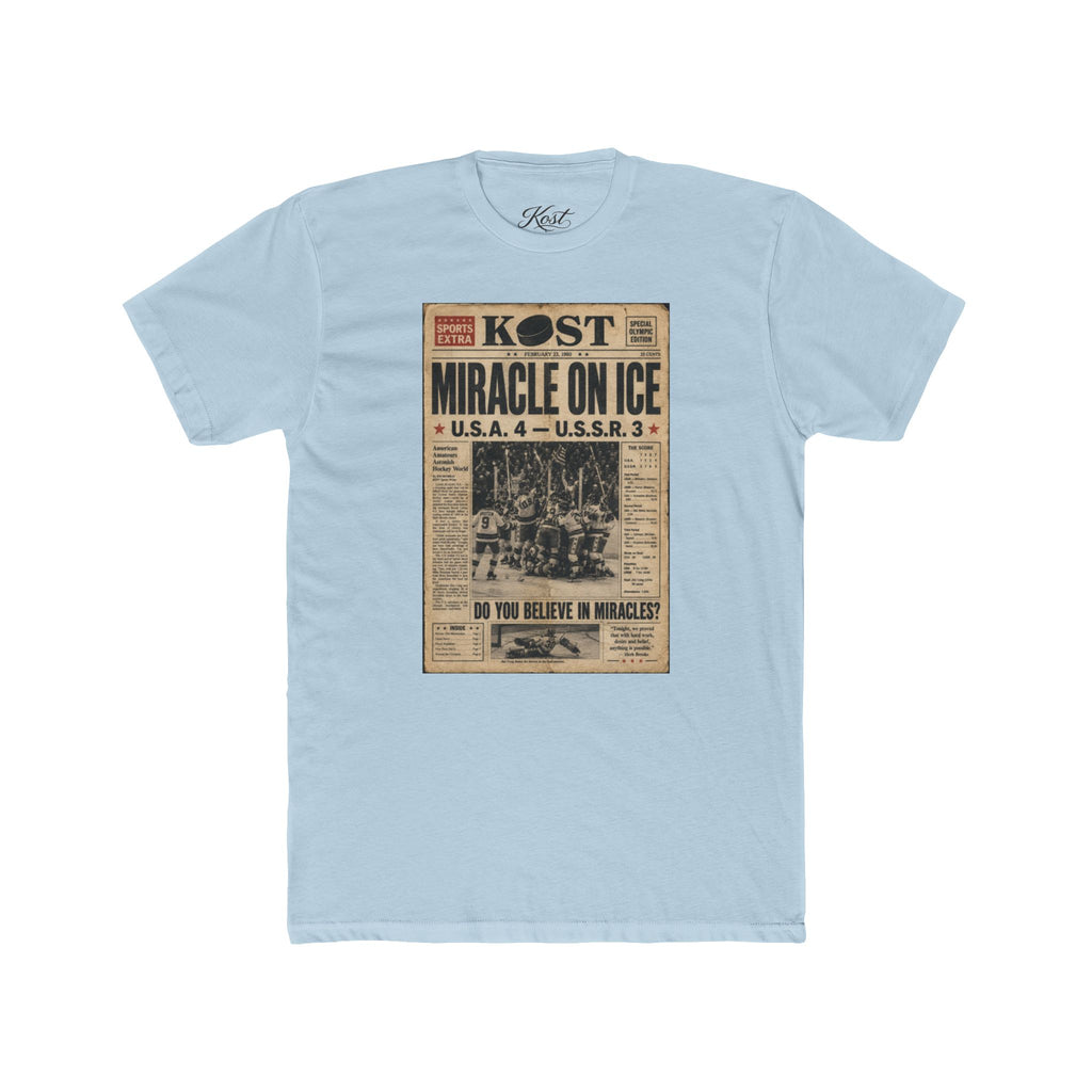 Miracle on Ice Vintage Newspaper T‑Shirt