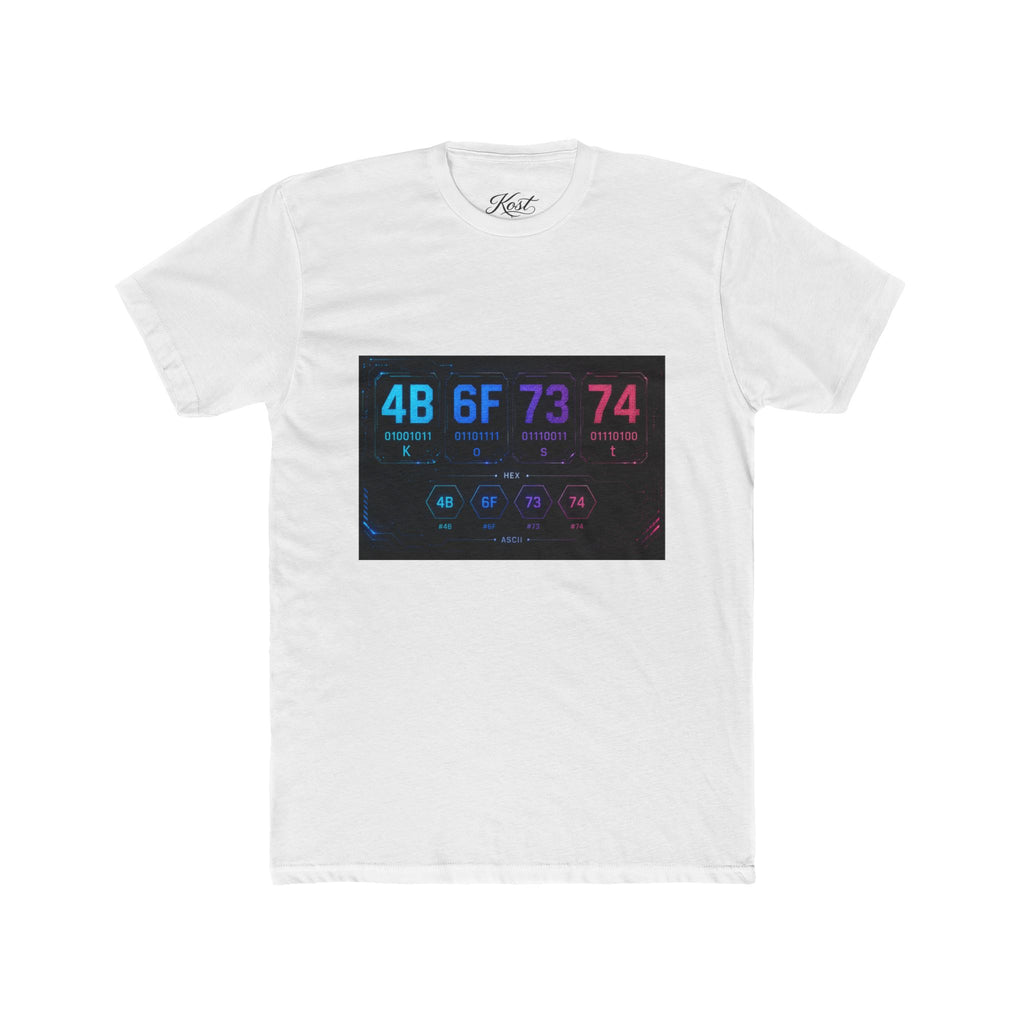 4B 6F 73 74 74 Binary Code Graphic T-Shirt