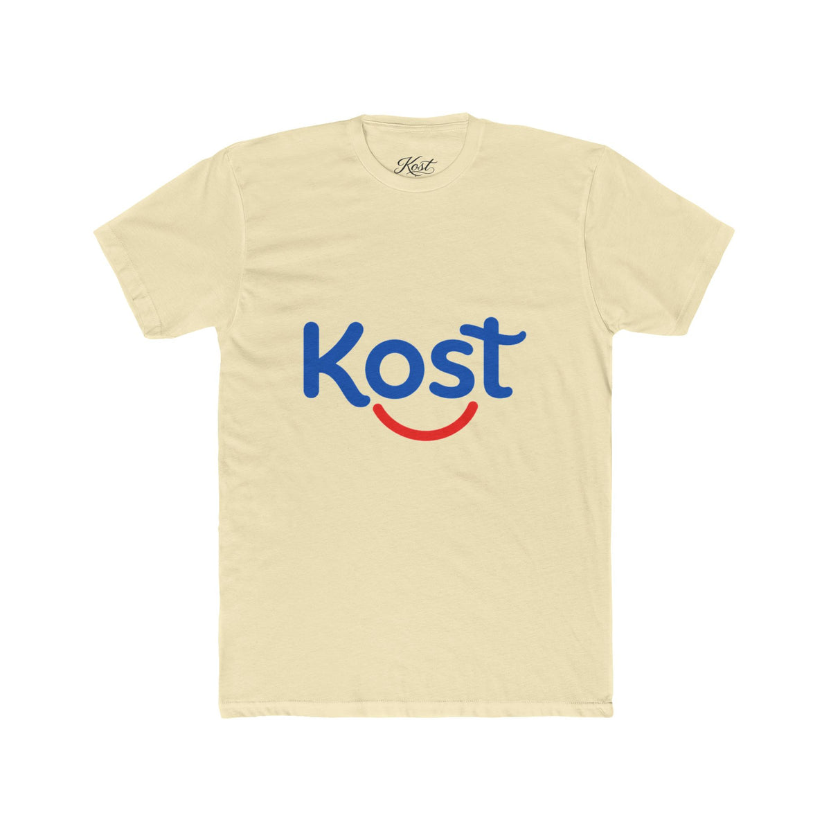 Kost Smile Logo Tee — Minimal Graphic Cotton Crew T-Shirt