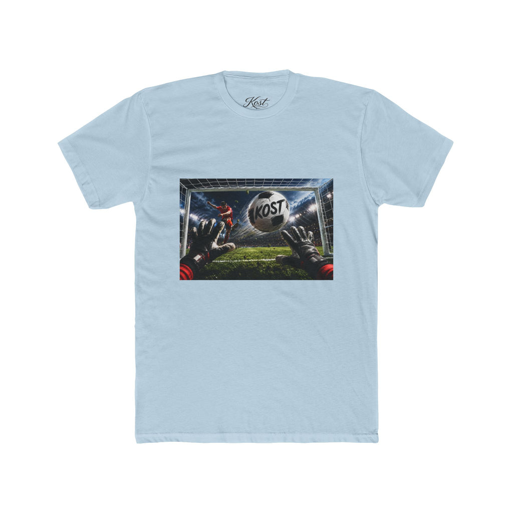 Soccer Goalkeeper Catch T‑Shirt — 'KOST' Stadium Football Tee