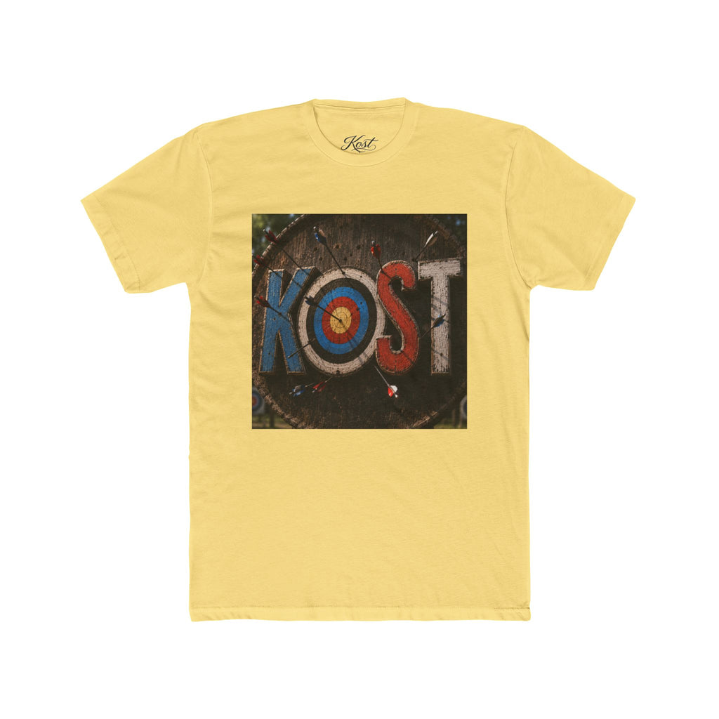 KOST Target Logo T‑Shirt — Retro Archery Bullseye Graphic Tee