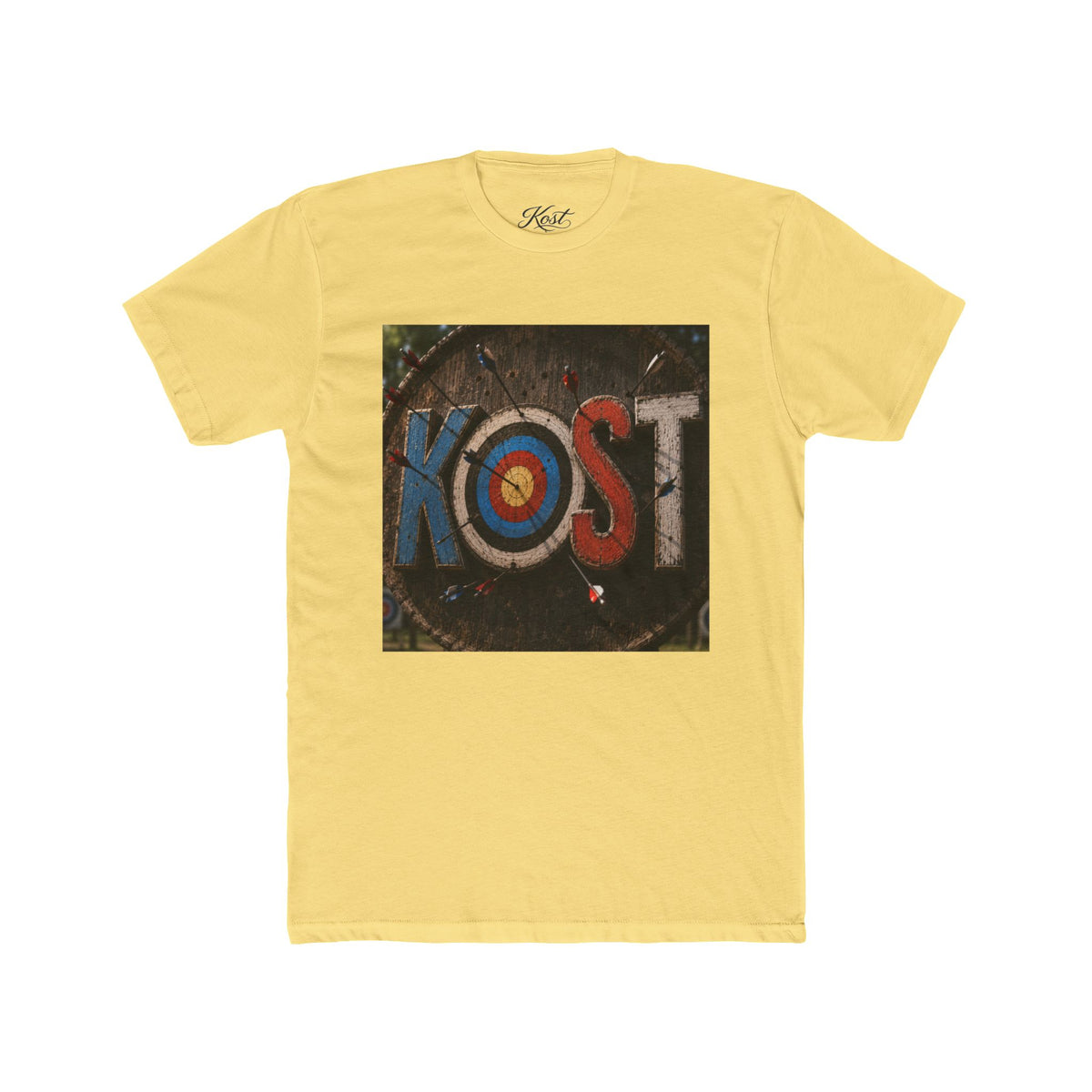 KOST Target Logo T‑Shirt — Retro Archery Bullseye Graphic Tee