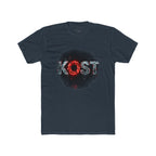 Lost Distressed Graphic Tee — 'LOST' Red & Blue Vintage Smoke Design