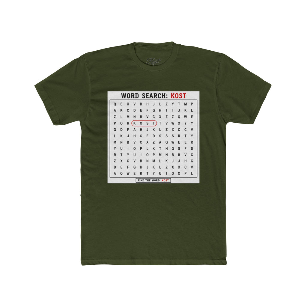 Word Search T‑Shirt — "Kost" Puzzle Graphic Tee