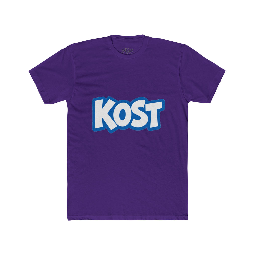 KOST Logo Tee - Bold Blue Graphic Cotton T-Shirt
