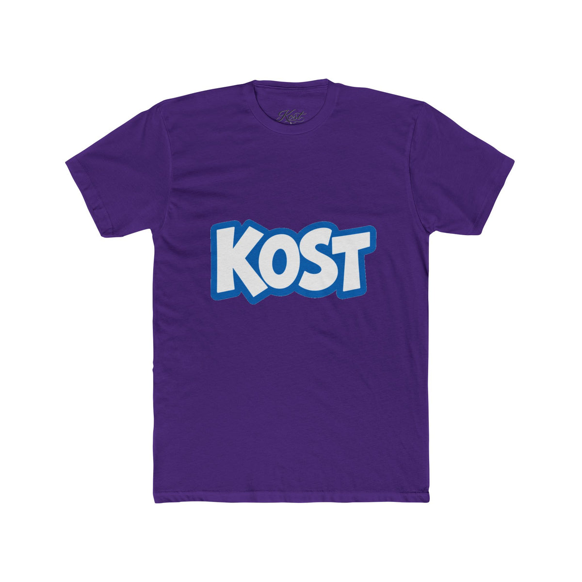 KOST Logo Tee - Bold Blue Graphic Cotton T-Shirt