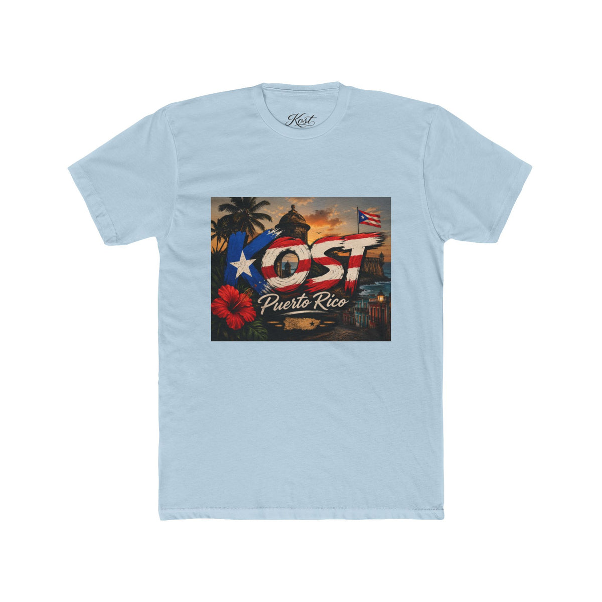 Puerto Rico Love Graphic Tee — 'PR' Flag Design with Old San Juan Vibes